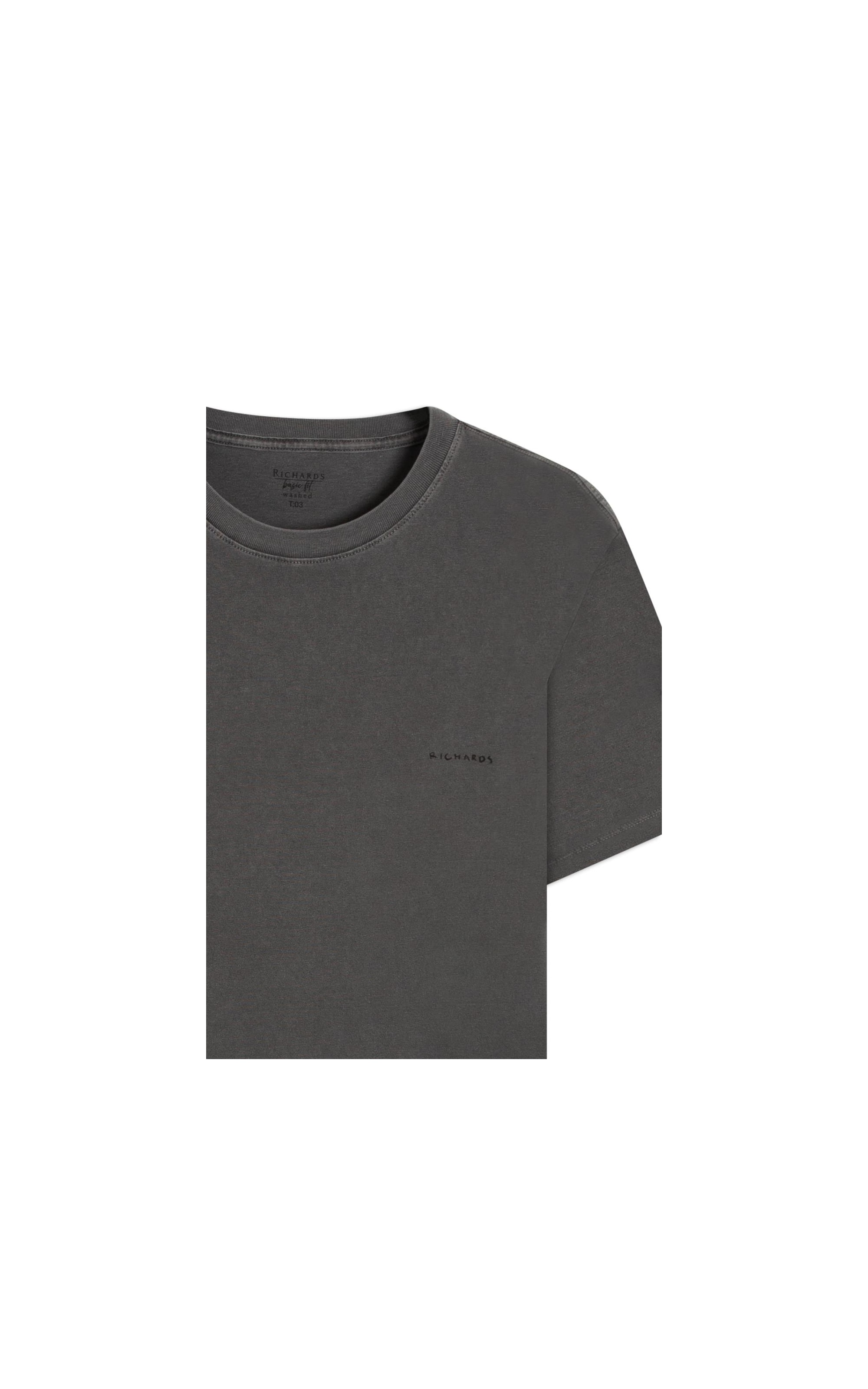 T-Shirt Mm Washed Aquarela Charcoal
