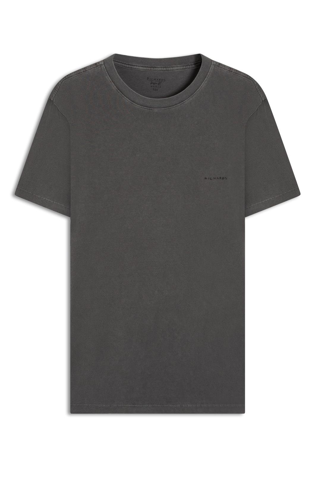 VOLA Tシャツ Mサイズ ダークグレー T-Shirt Mm Washed Aquarela Charcoal