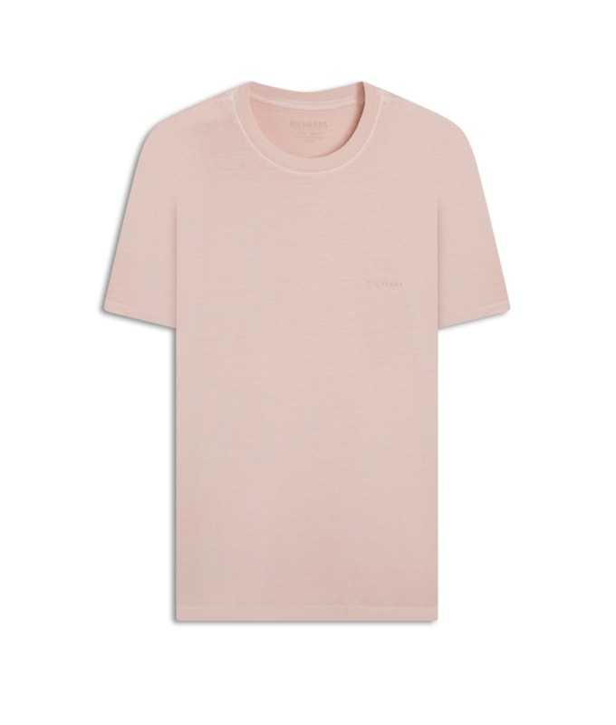 T-Shirt Mm Washed Aquarela Rosa