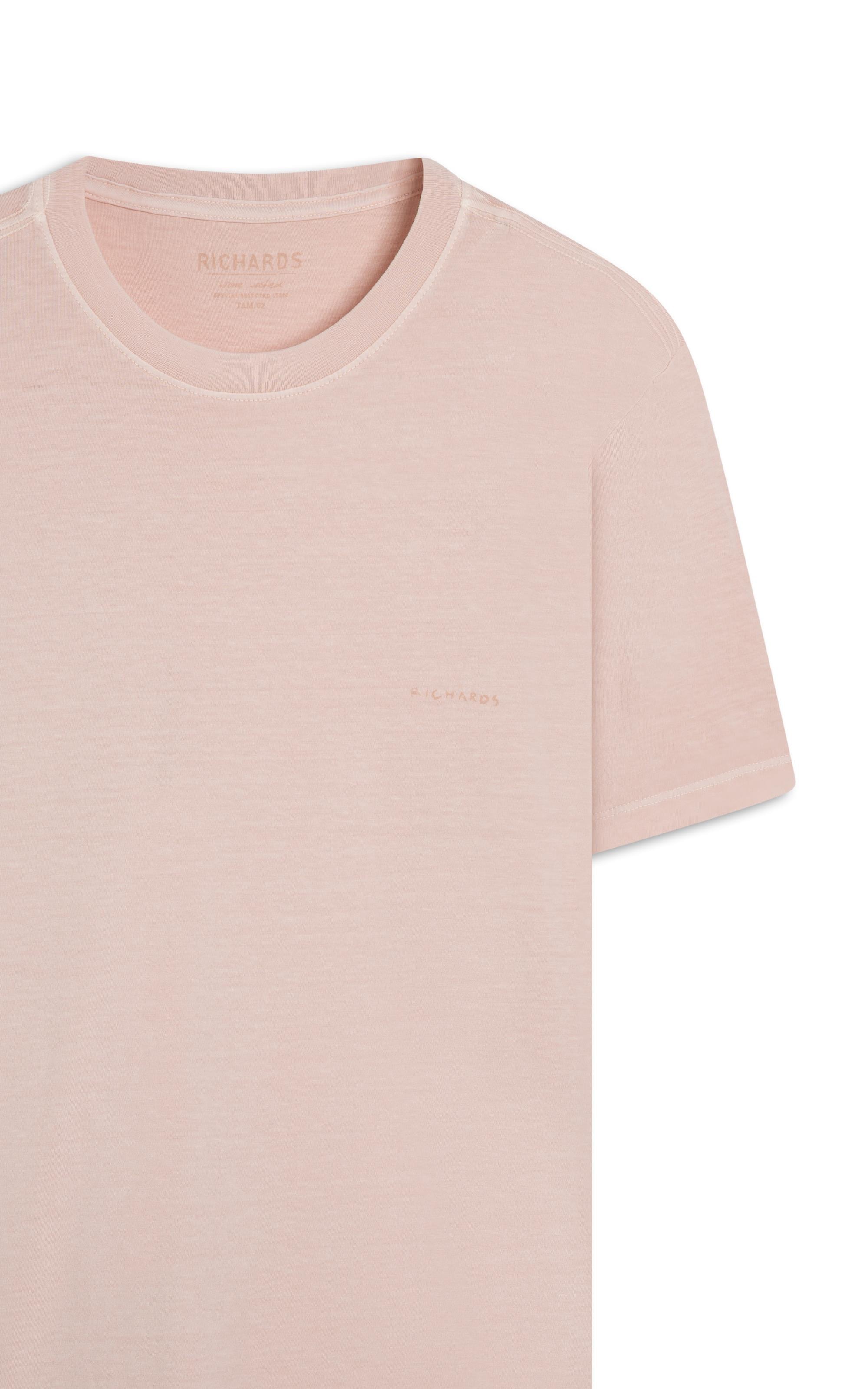 T-Shirt Mm Washed Aquarela Rosa