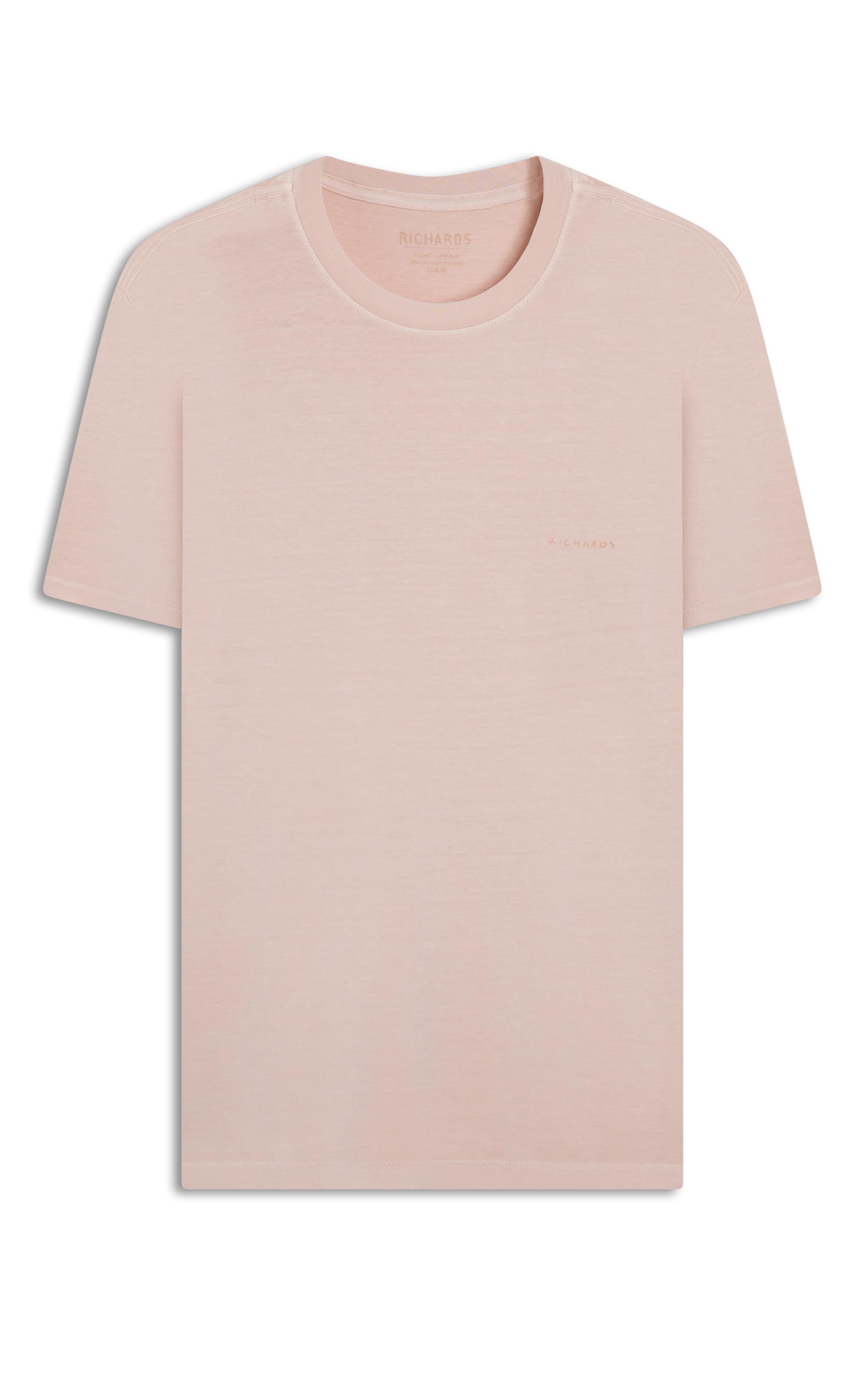 T-Shirt Mm Washed Aquarela Rosa