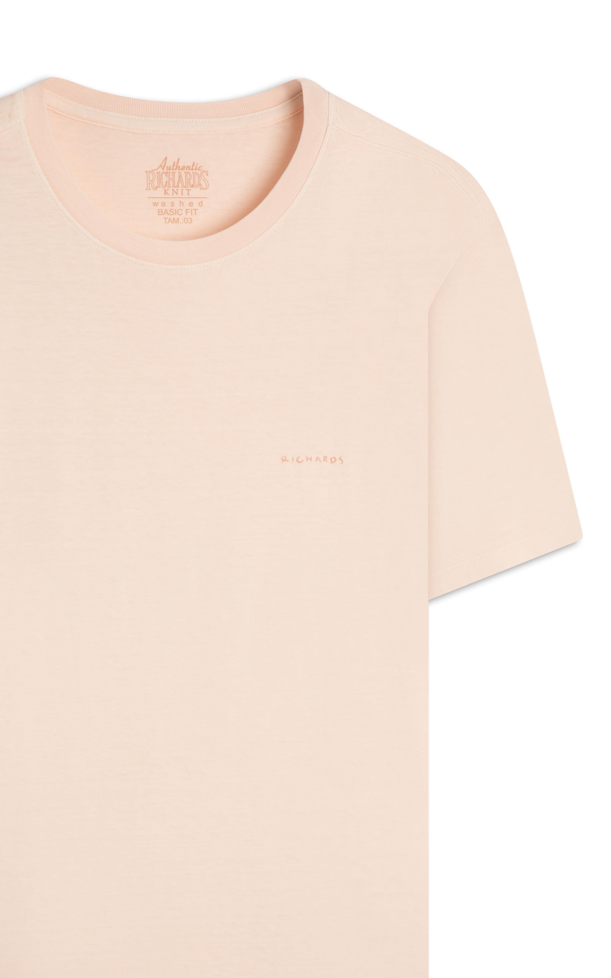 T-Shirt Mm Washed Aquarela Rosa i