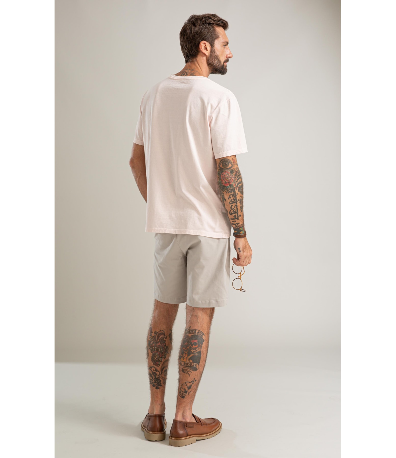 T-Shirt Mm Washed Aquarela Rosa i