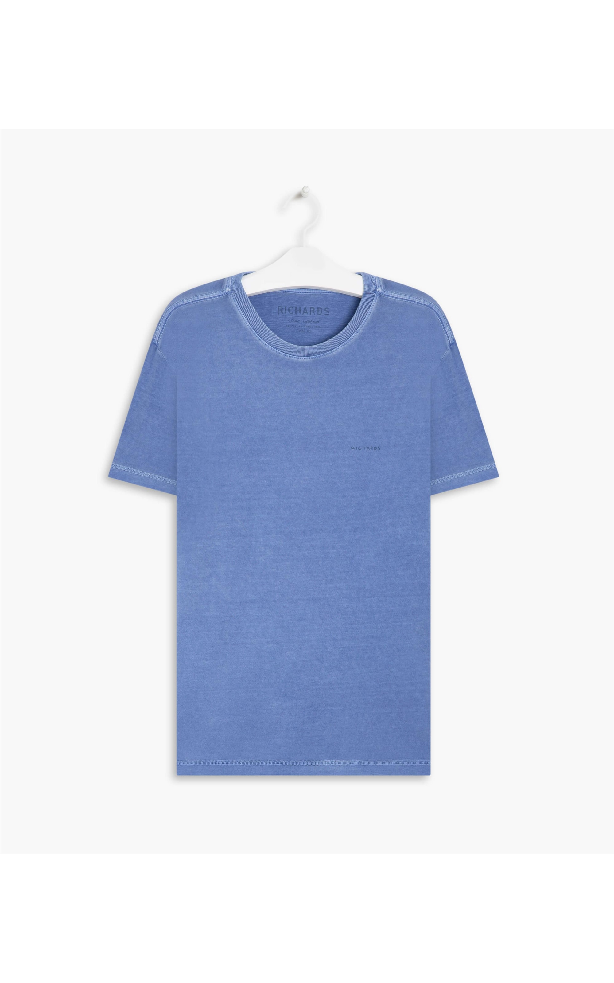 T-Shirt Mm Washed Aquarela Sup Mc Azul Bic