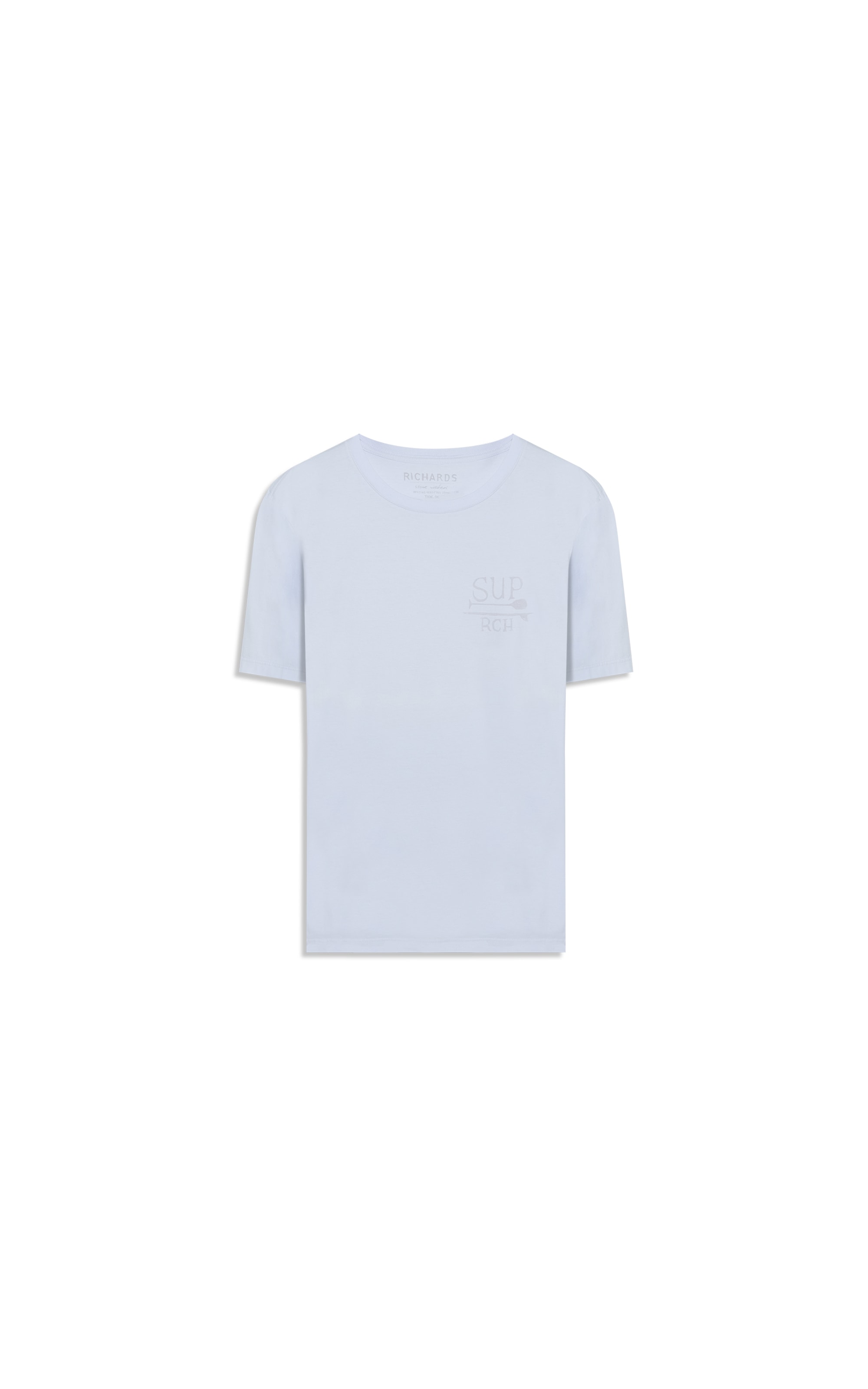 T-Shirt Mm Washed Aquarela Sup Mc Branco
