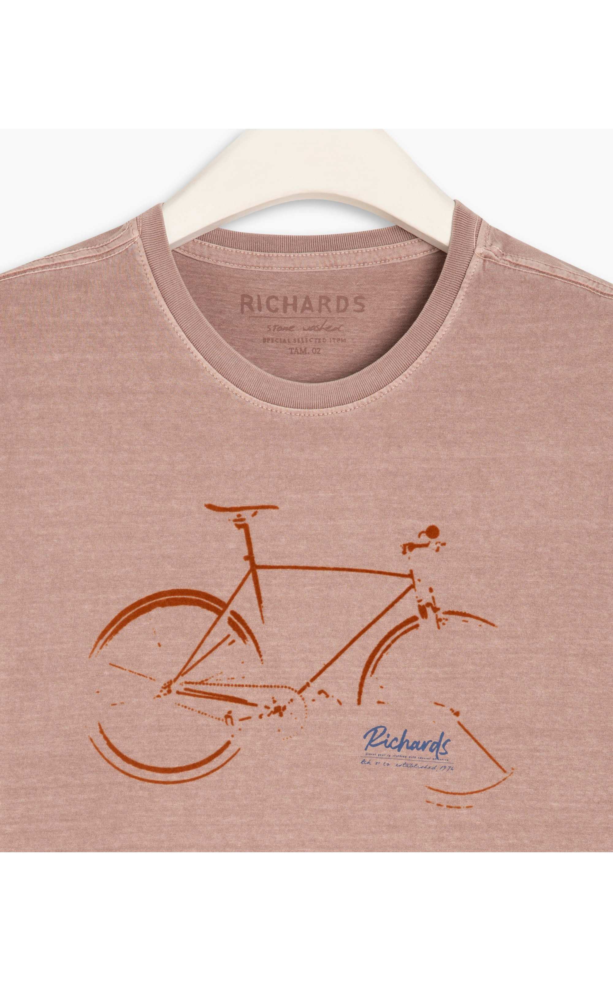 T-Shirt Mm Washed Bike Blush