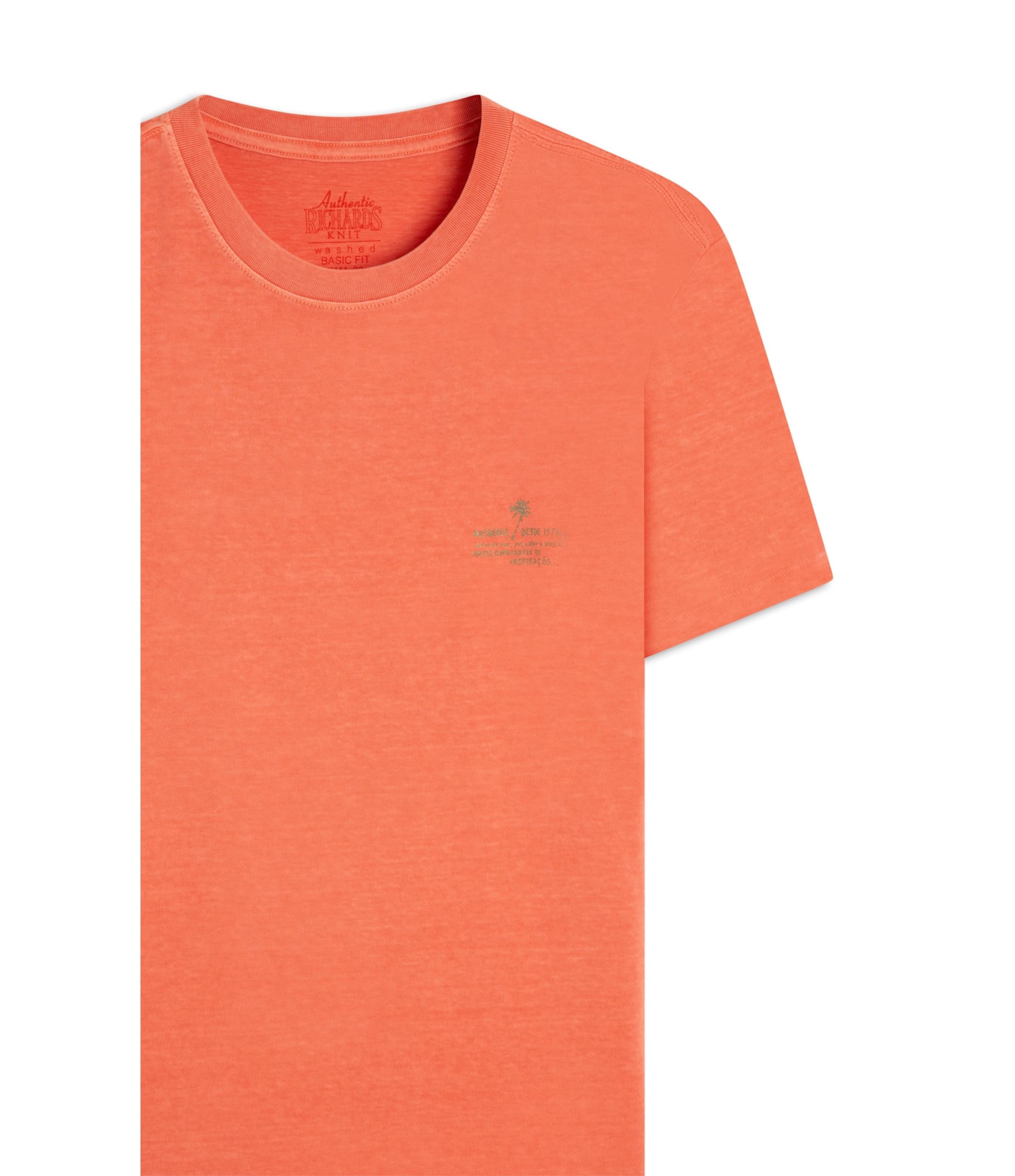 T-Shirt Mm Washed Brisa Peito Bf Melancia