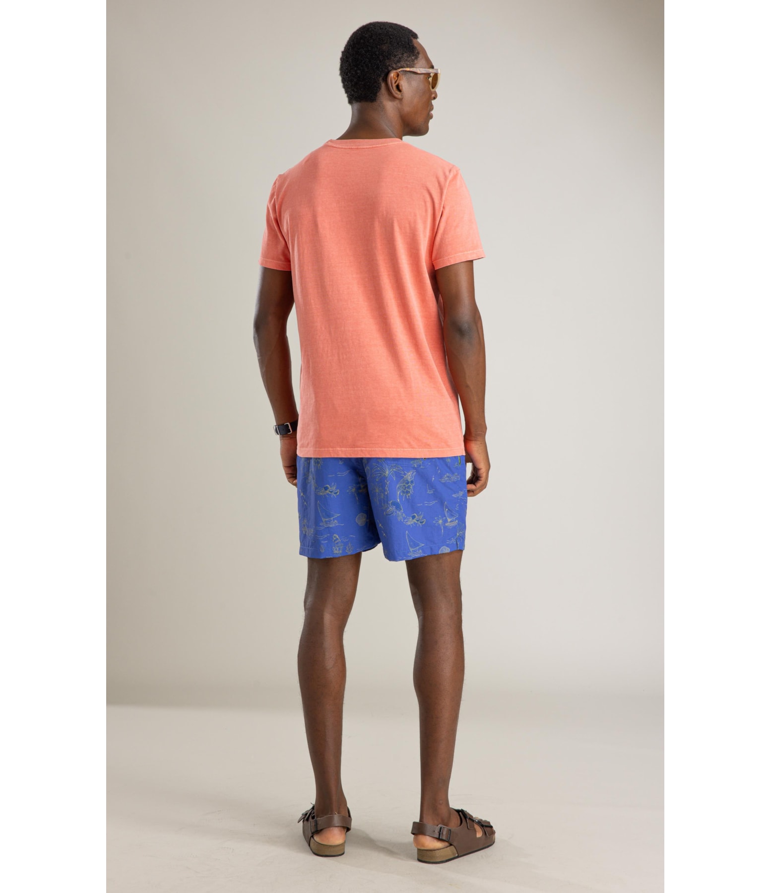 T-Shirt Mm Washed Brisa Peito Bf Melancia