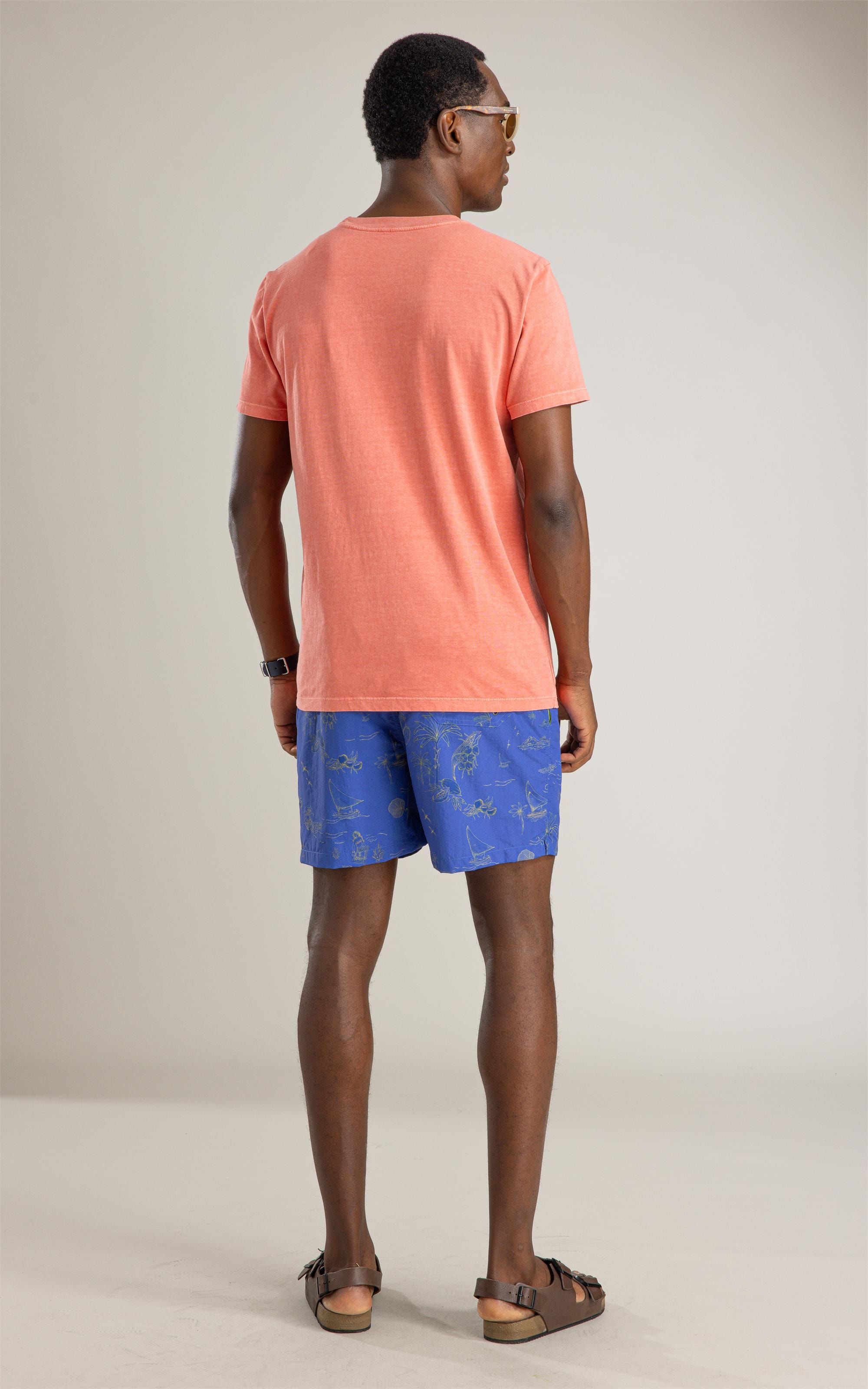 T-Shirt Mm Washed Brisa Peito Bf Melancia