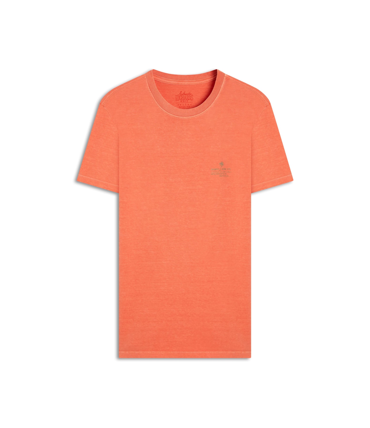 T-Shirt Mm Washed Brisa Peito Bf Melancia