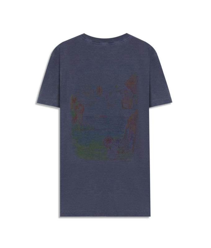 T-Shirt Mm Washed Capri Island Cta Purple Blue