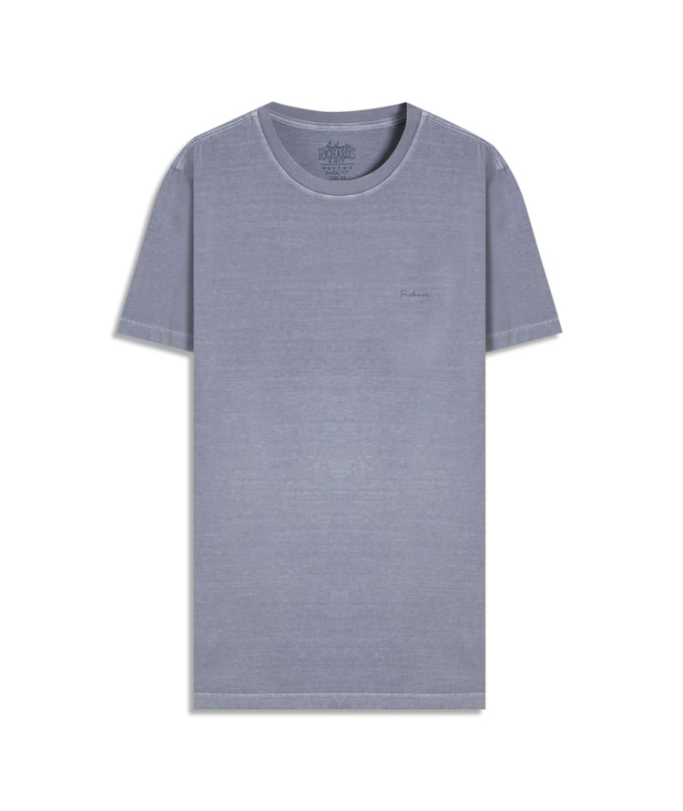 T-Shirt Mm Washed Color Sketch Cta Blue Vintage