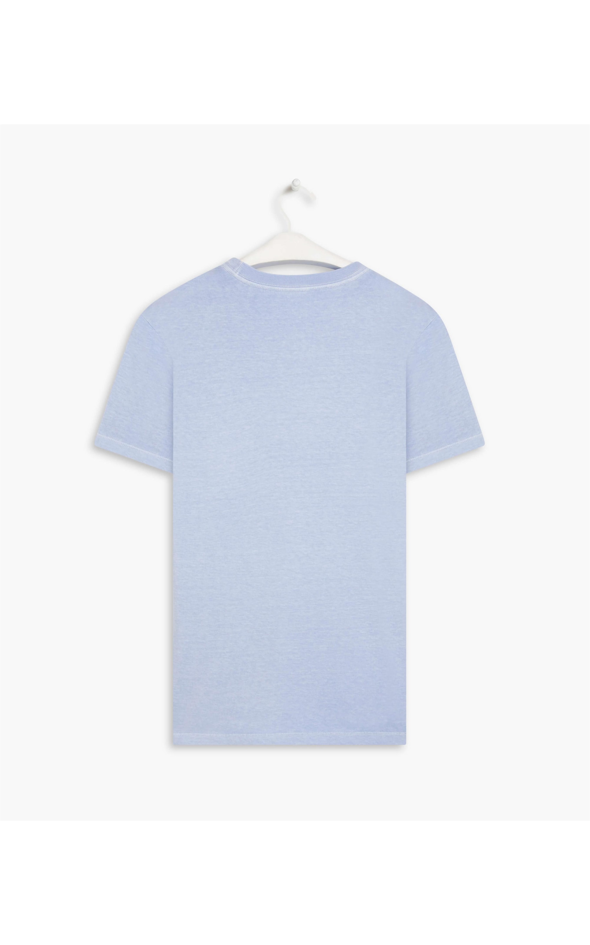 T-Shirt Mm Washed Com Bolso Azul Claro