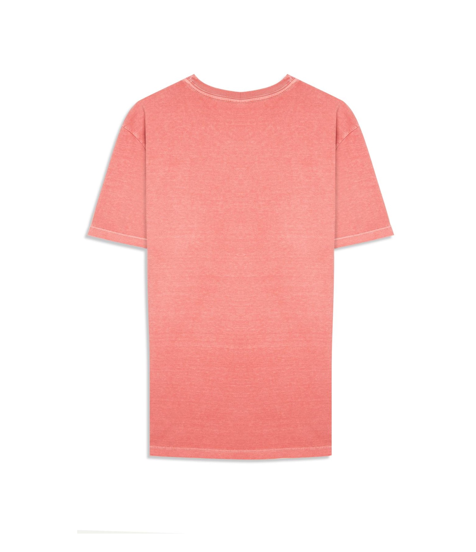 T-Shirt Mm Washed Com Bolso Goiaba