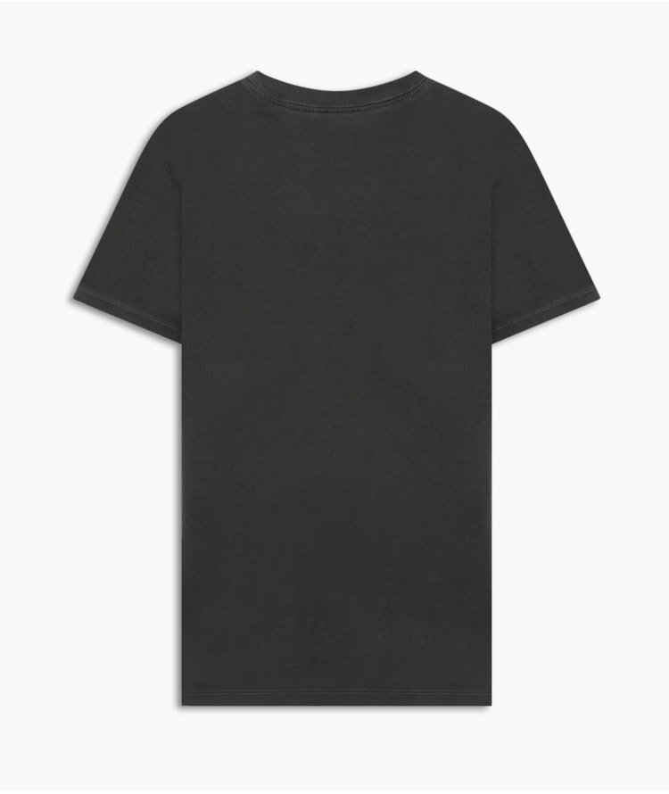 T-Shirt Mm Washed Com Bolso Grafite