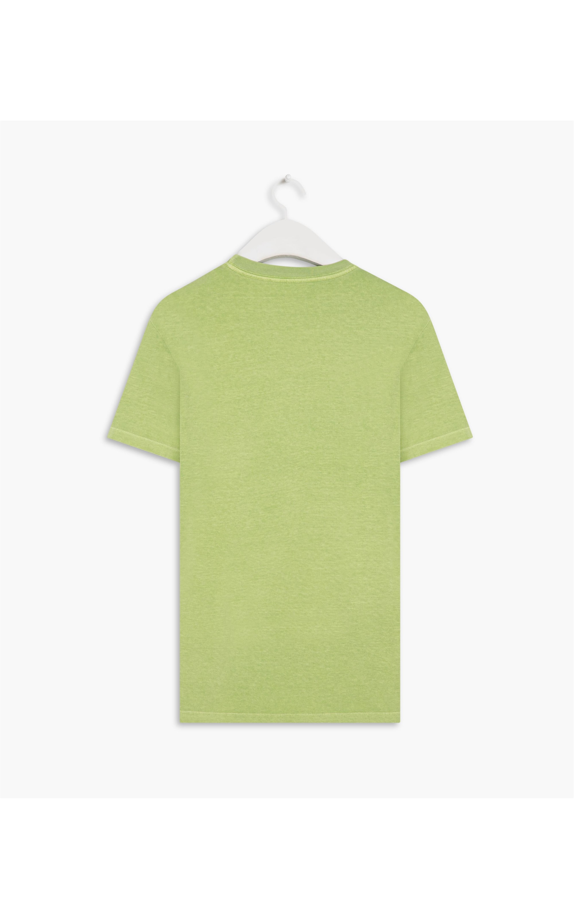 T-Shirt Mm Washed Com Bolso Lemom Fluor