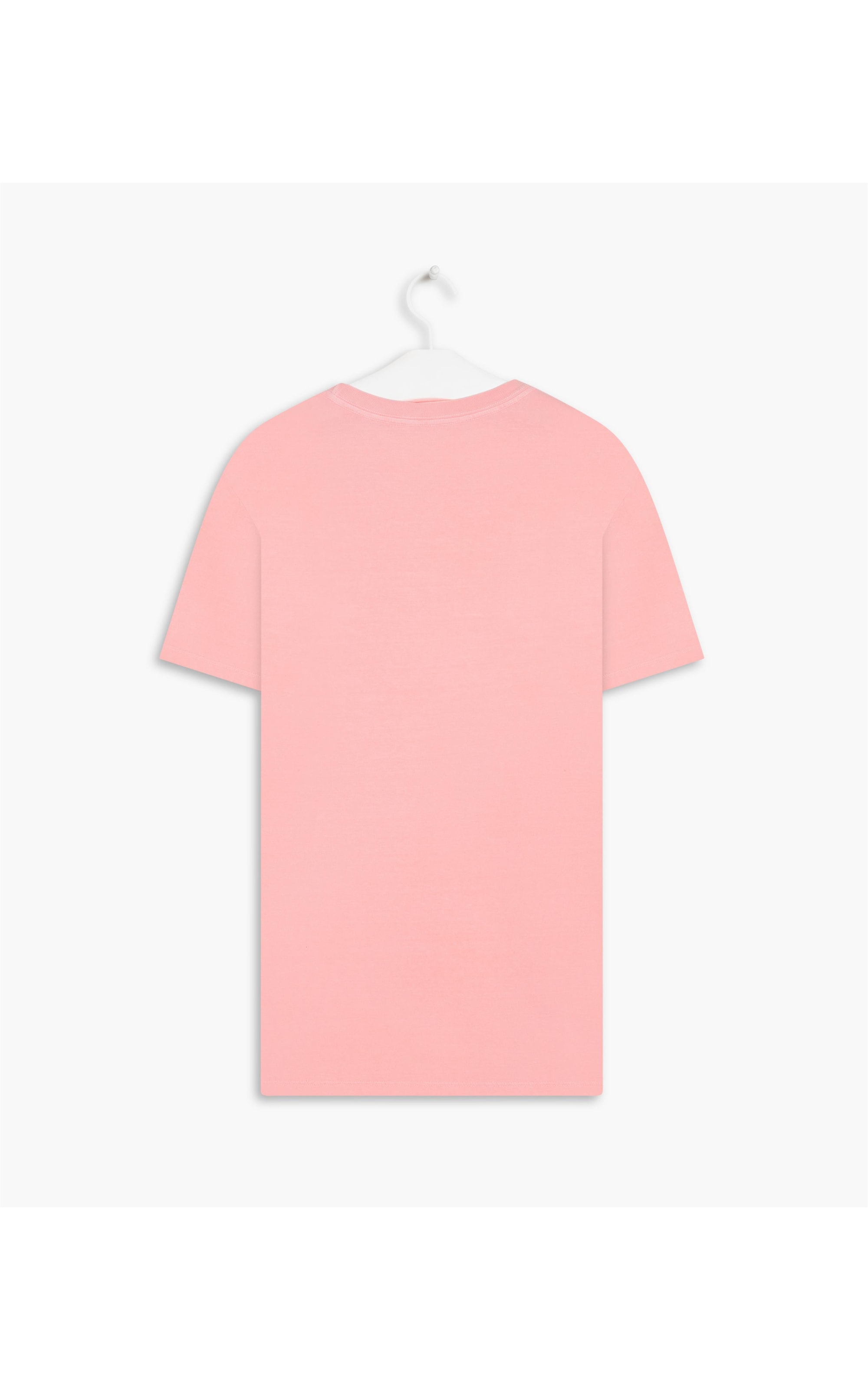 T-Shirt Mm Washed Com Bolso Pink Fluor