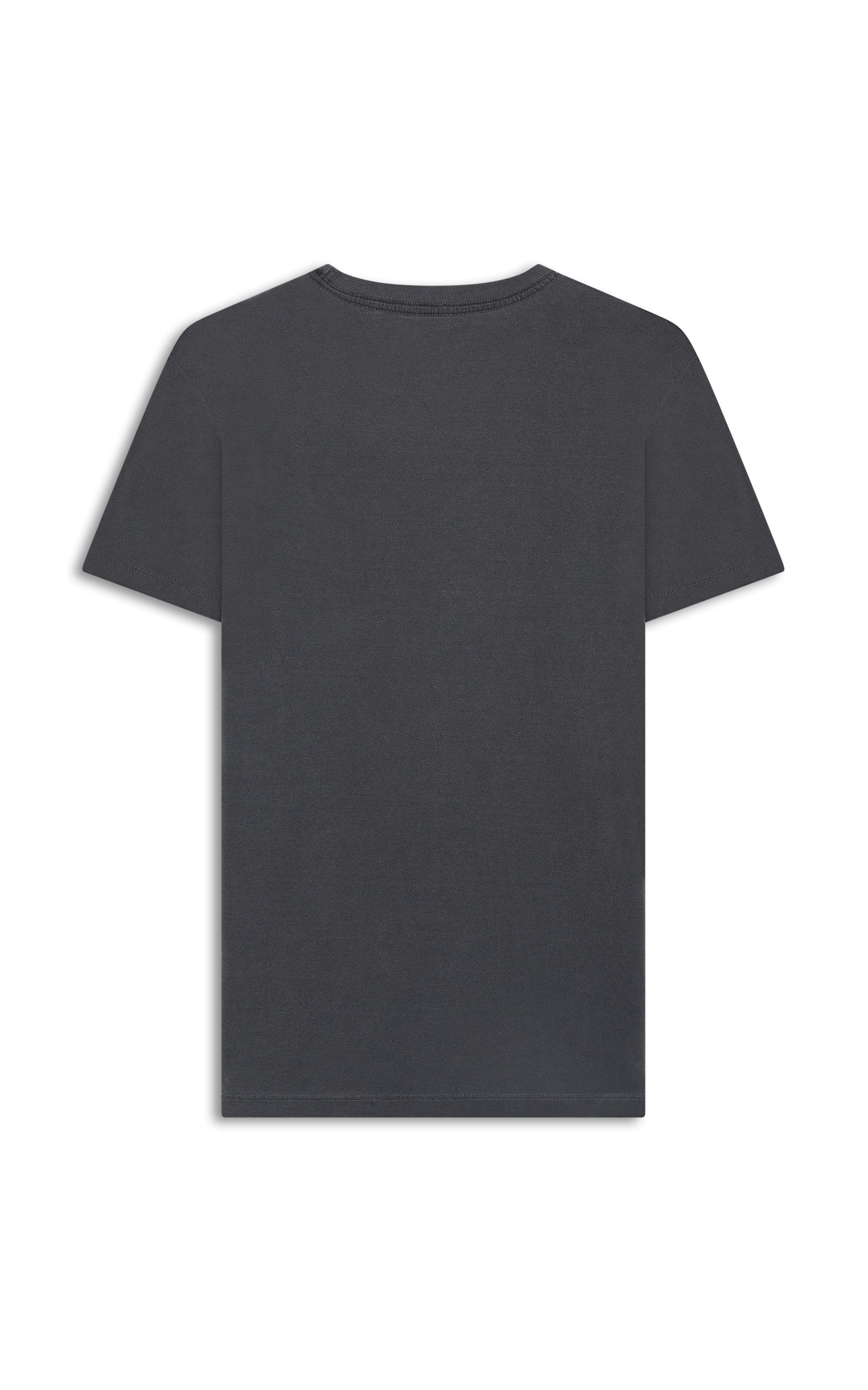 T-Shirt Mm Washed Com Bolso Preto