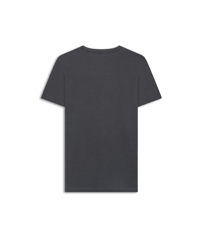 T-Shirt Mm Washed Com Bolso Preto