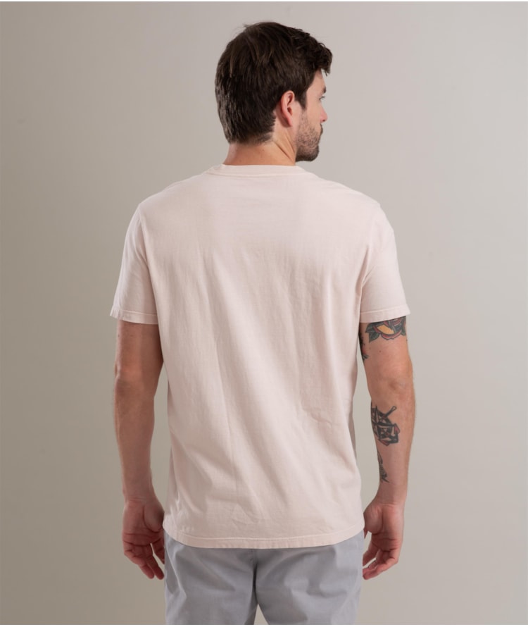 T-Shirt Mm Washed Com Bolso Rosa