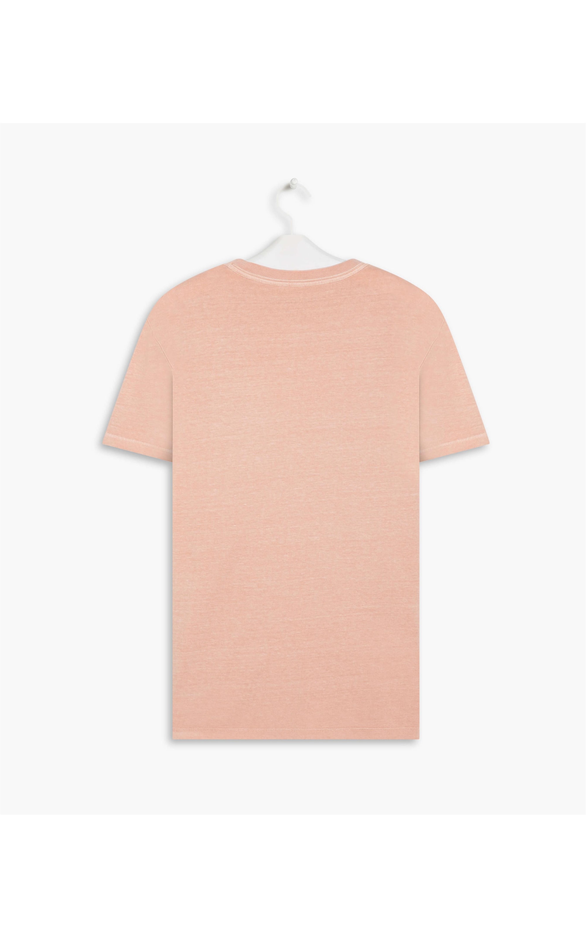T-Shirt Mm Washed Com Bolso Salmao