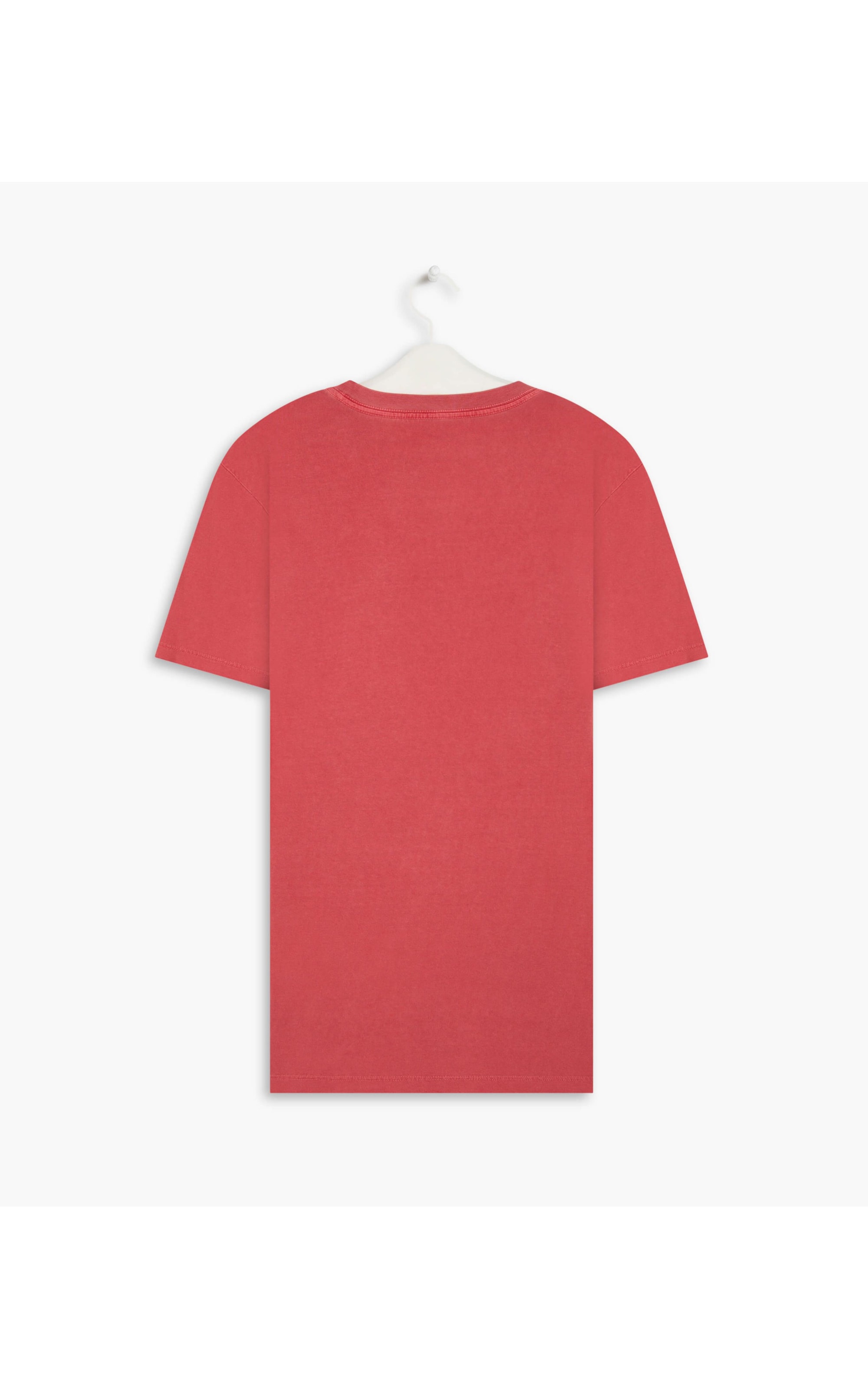 T-Shirt Mm Washed Com Bolso Vermelho