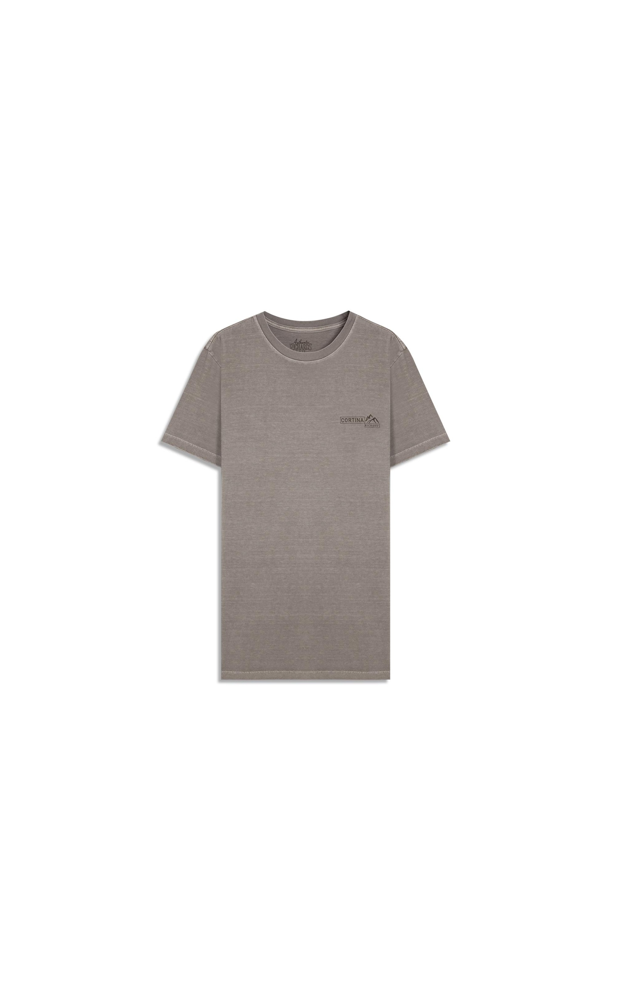 T-Shirt Mm Washed Cortina Peito Castor