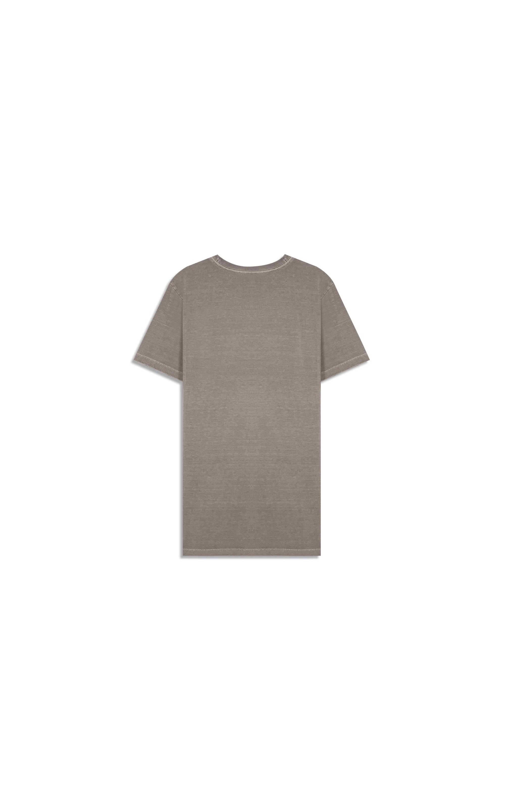 T-Shirt Mm Washed Cortina Peito Castor