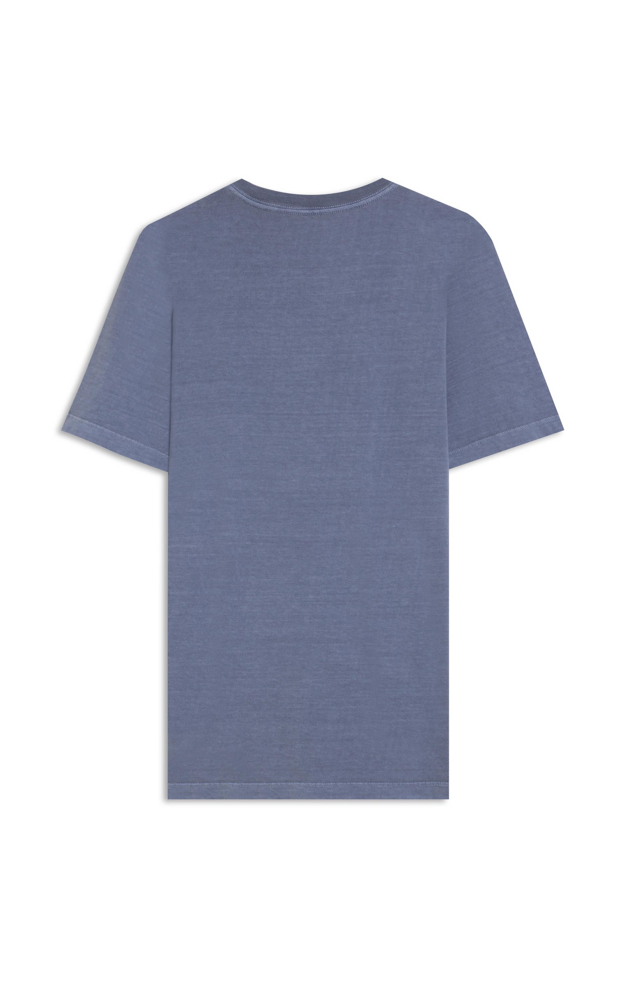 T-Shirt Mm Washed Cycling Peito Azul Pervante