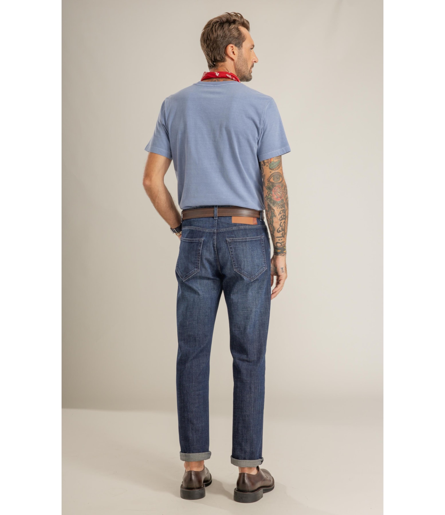 T-Shirt Mm Washed Cycling Peito Azul Pervante