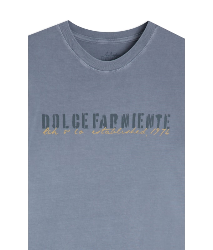 T-Shirt Mm Washed Dolce Far Niente Fte Grafite