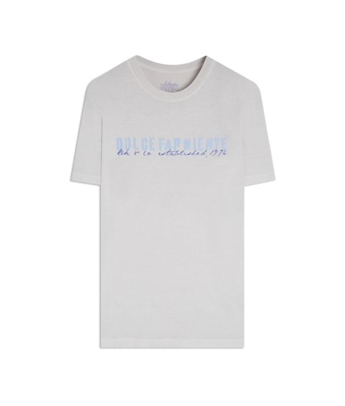T-Shirt Mm Washed Dolce Far Niente Fte Silver