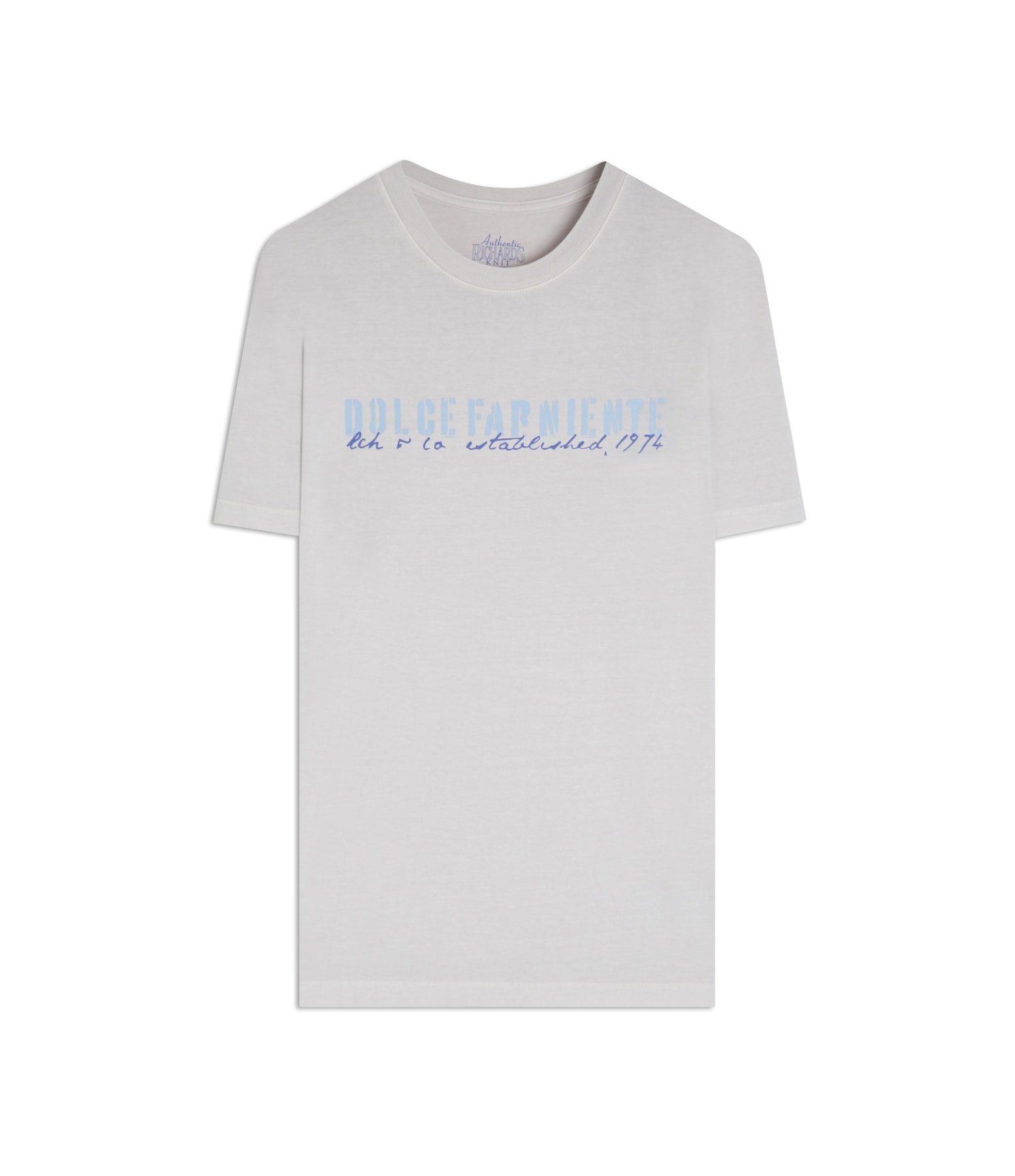T-Shirt Mm Washed Dolce Far Niente Fte Silver