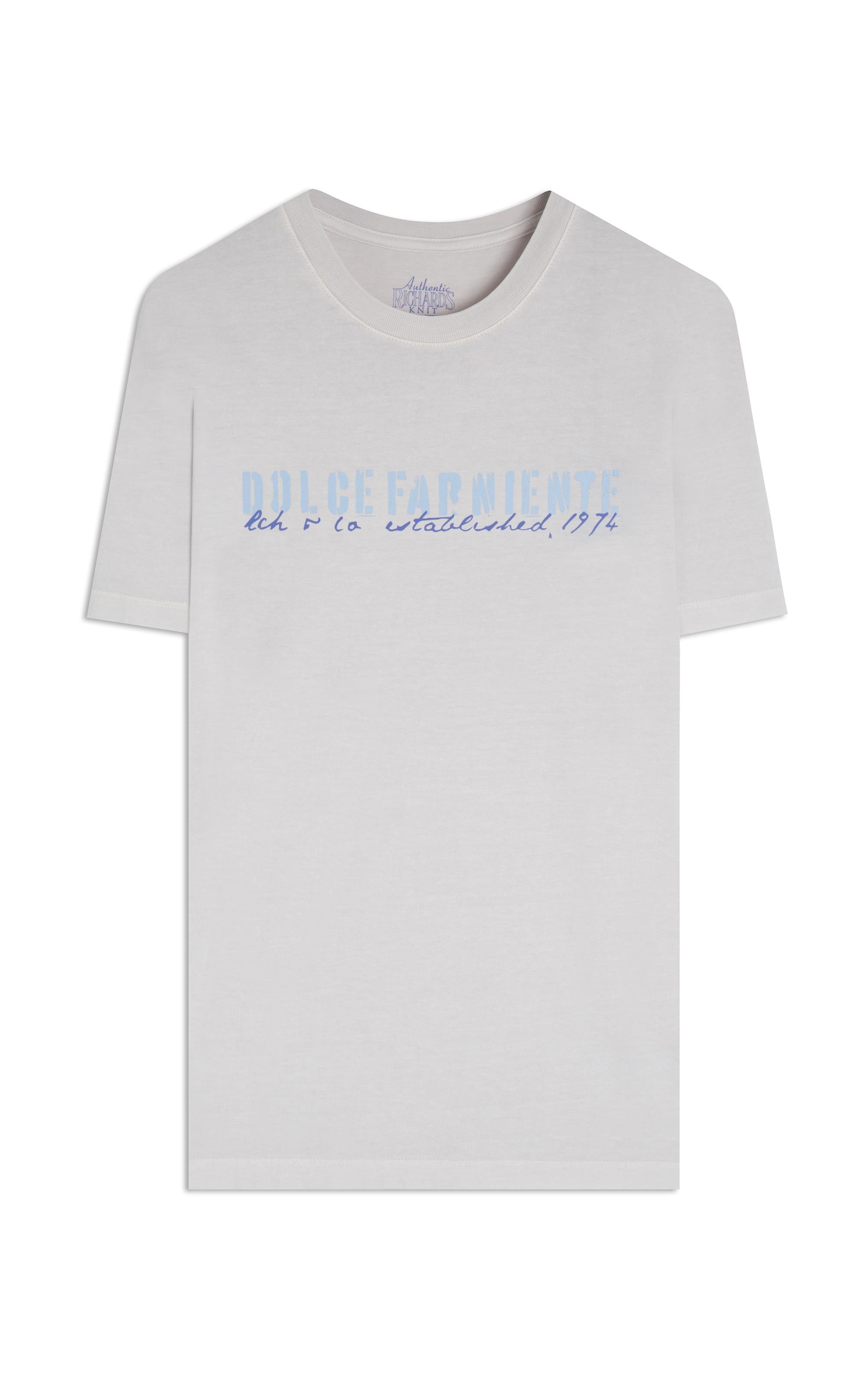 T-Shirt Mm Washed Dolce Far Niente Fte Silver