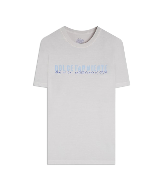 T-Shirt Mm Washed Dolce Far Niente Fte Silver
