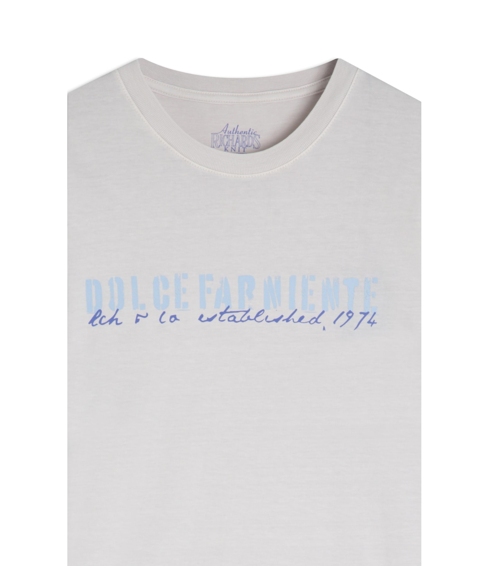T-Shirt Mm Washed Dolce Far Niente Fte Silver