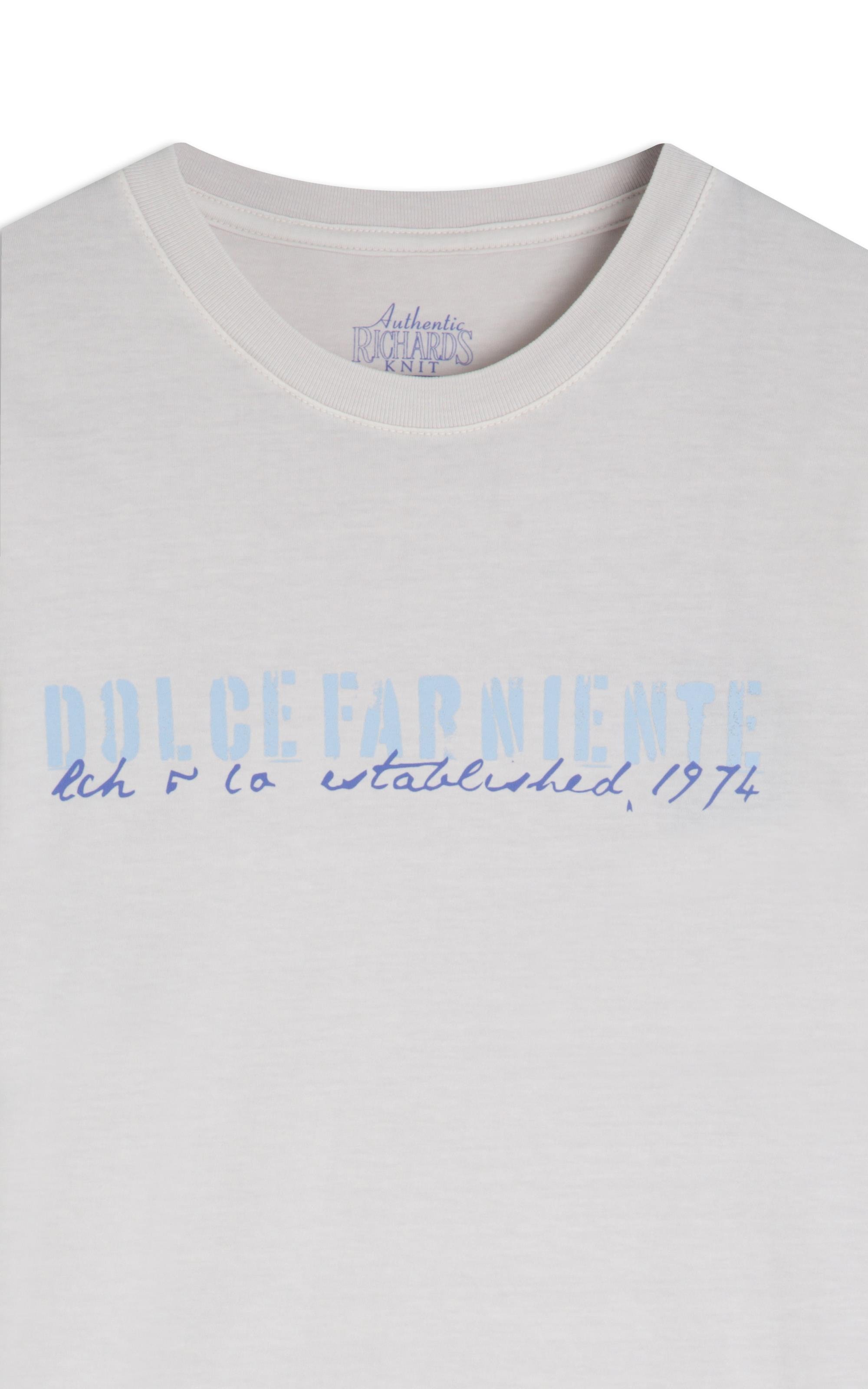 T-Shirt Mm Washed Dolce Far Niente Fte Silver