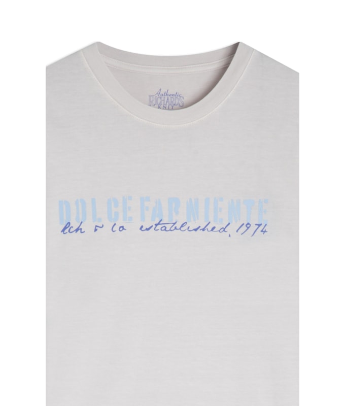 T-Shirt Mm Washed Dolce Far Niente Fte Silver