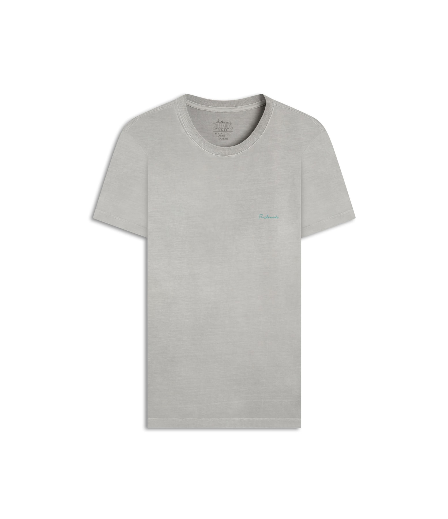 T-Shirt Mm Washed Double Fish Costas Bf Niquel