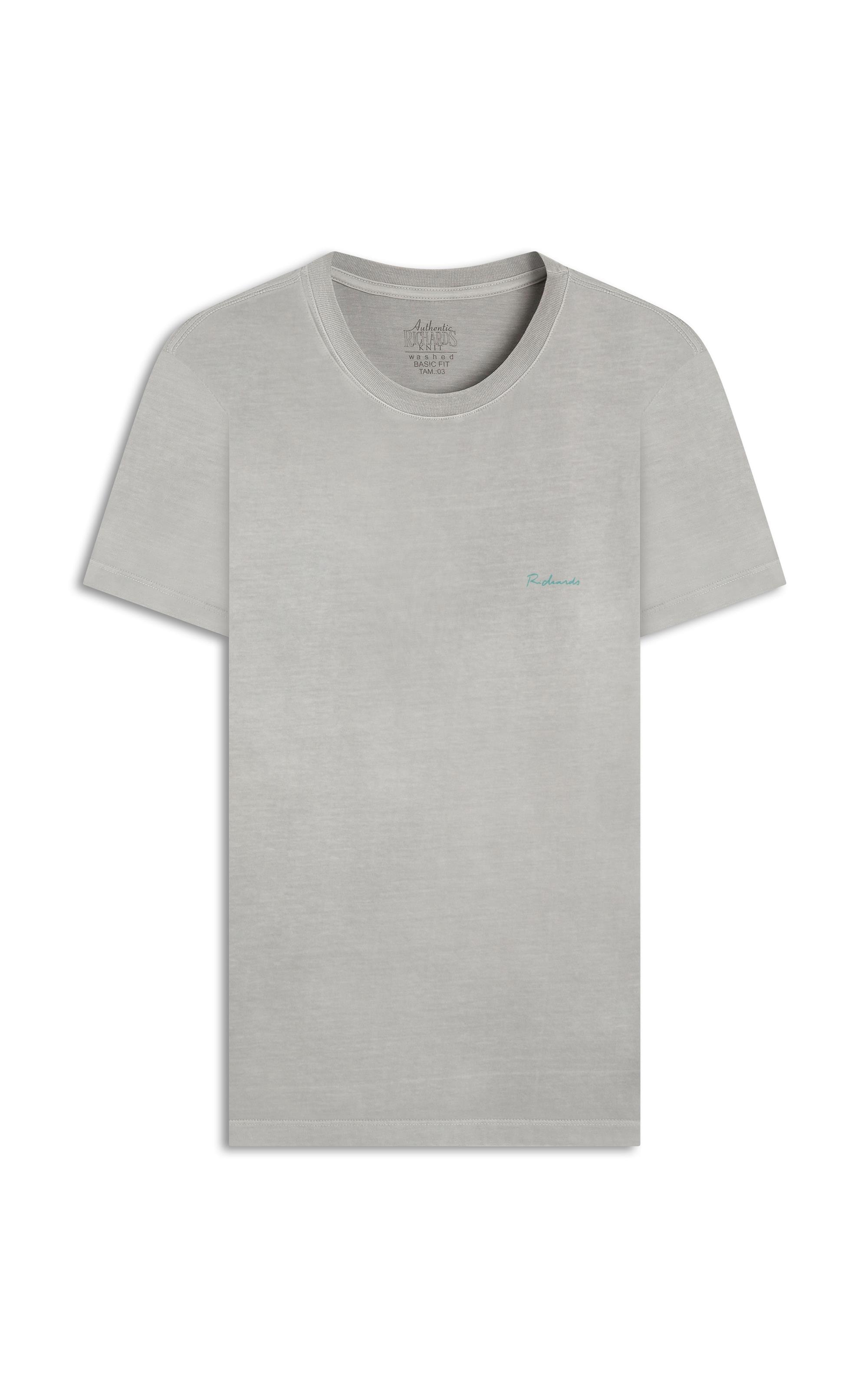 T-Shirt Mm Washed Double Fish Costas Bf Niquel