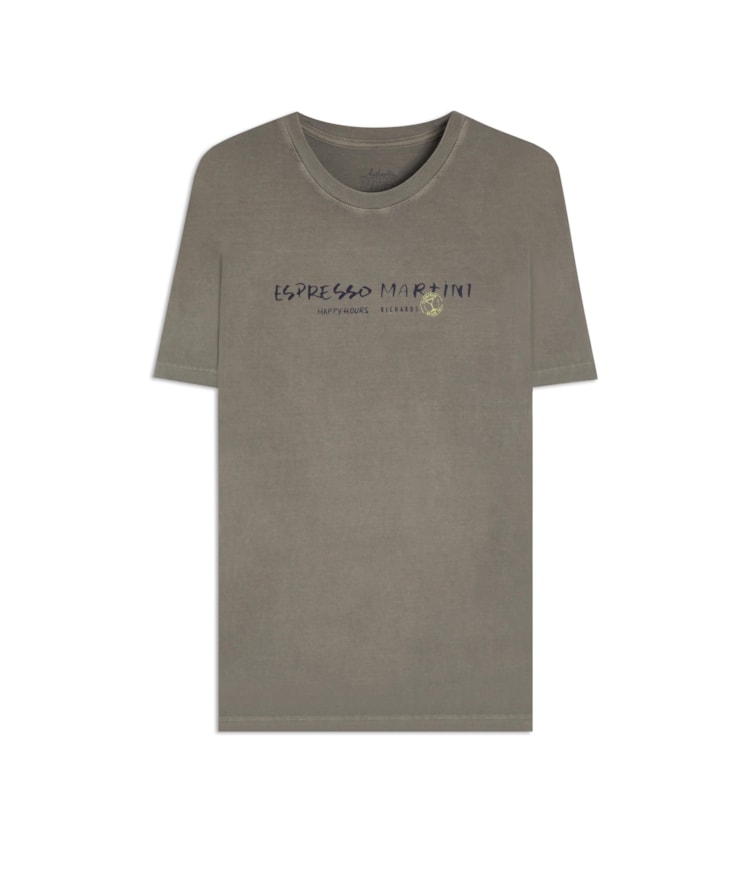 T-Shirt Mm Washed Espresso Martini Fte Castor