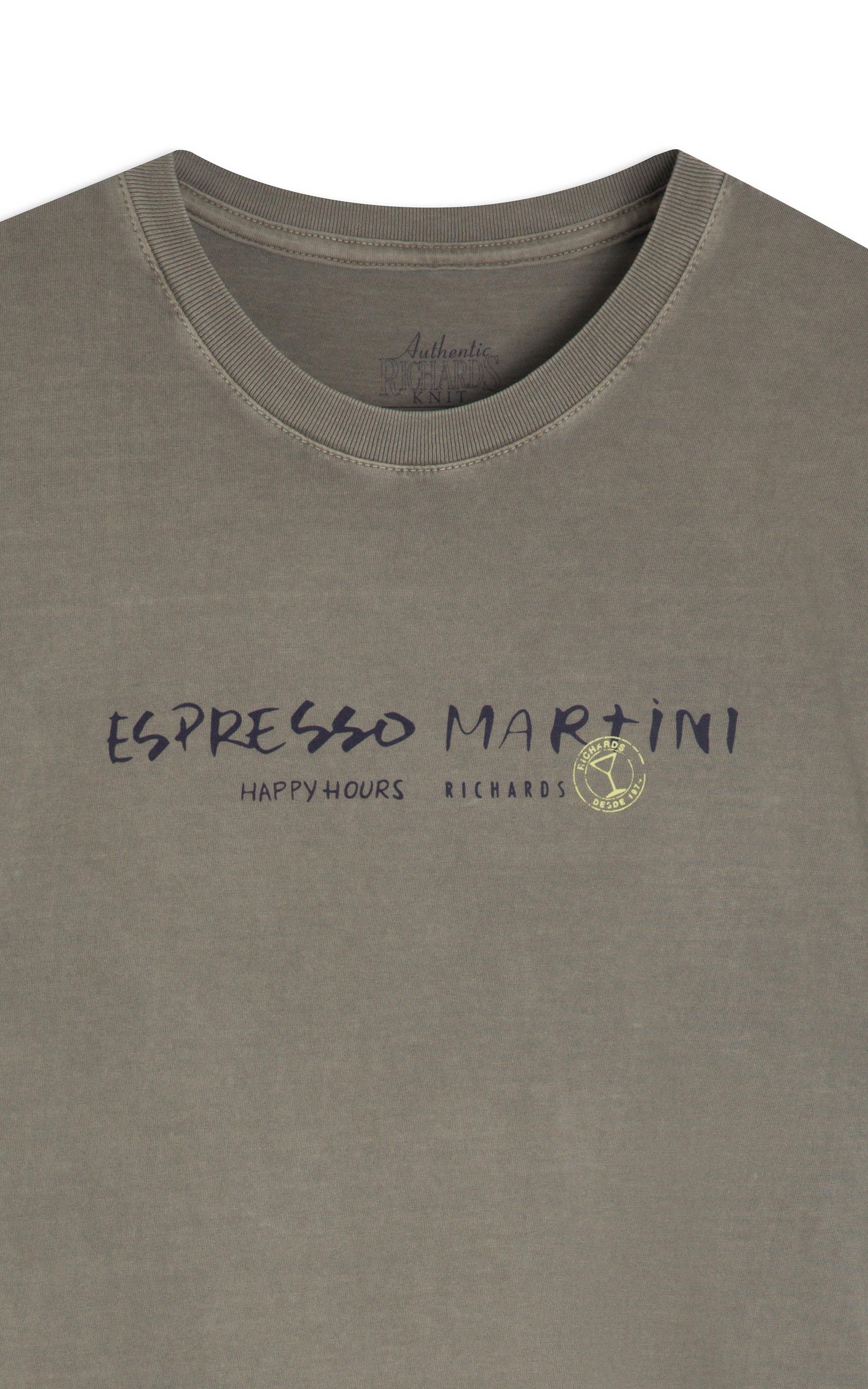 T-Shirt Mm Washed Espresso Martini Fte Castor