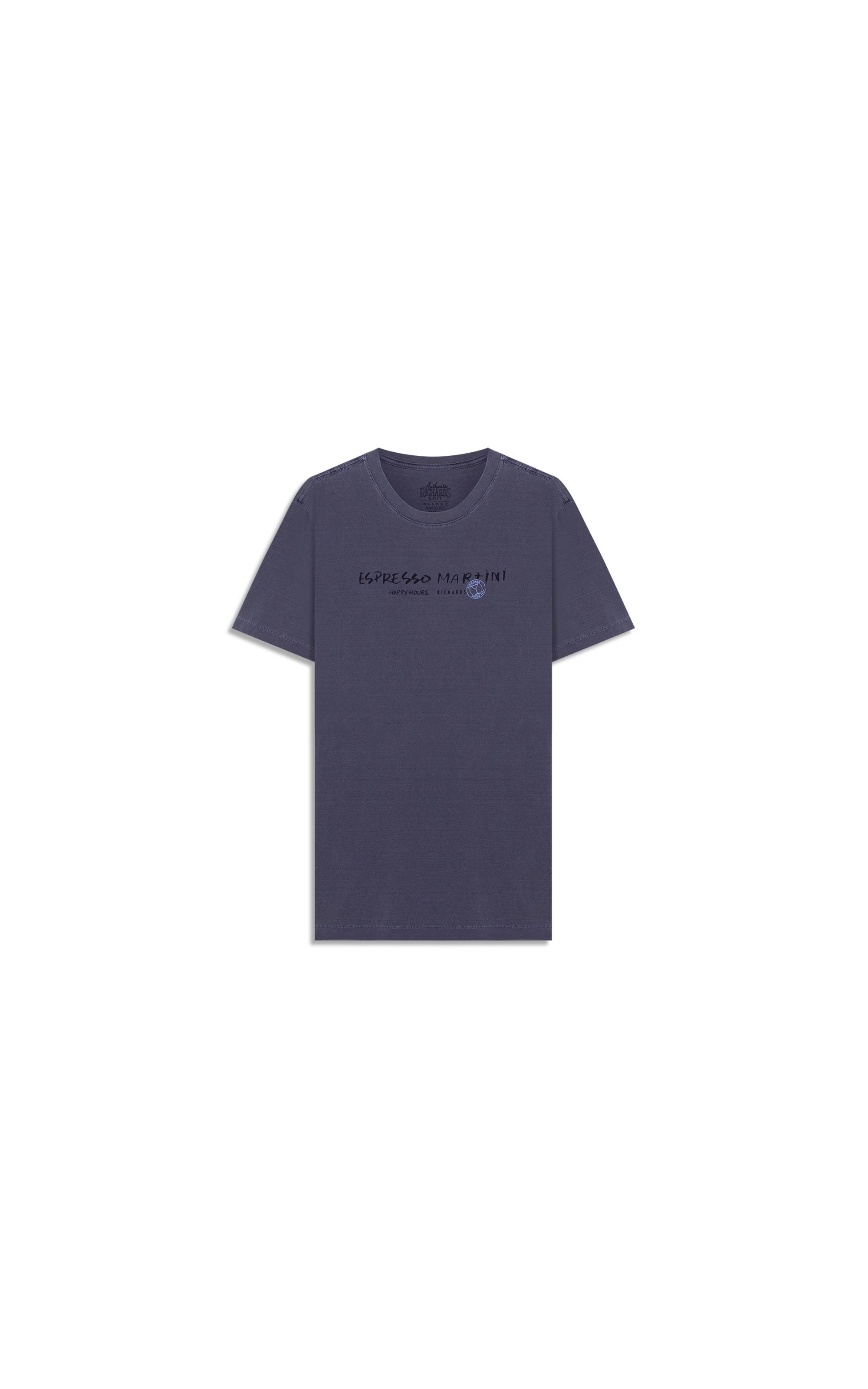 T-Shirt Mm Washed Espresso Martini Fte Purple Blue