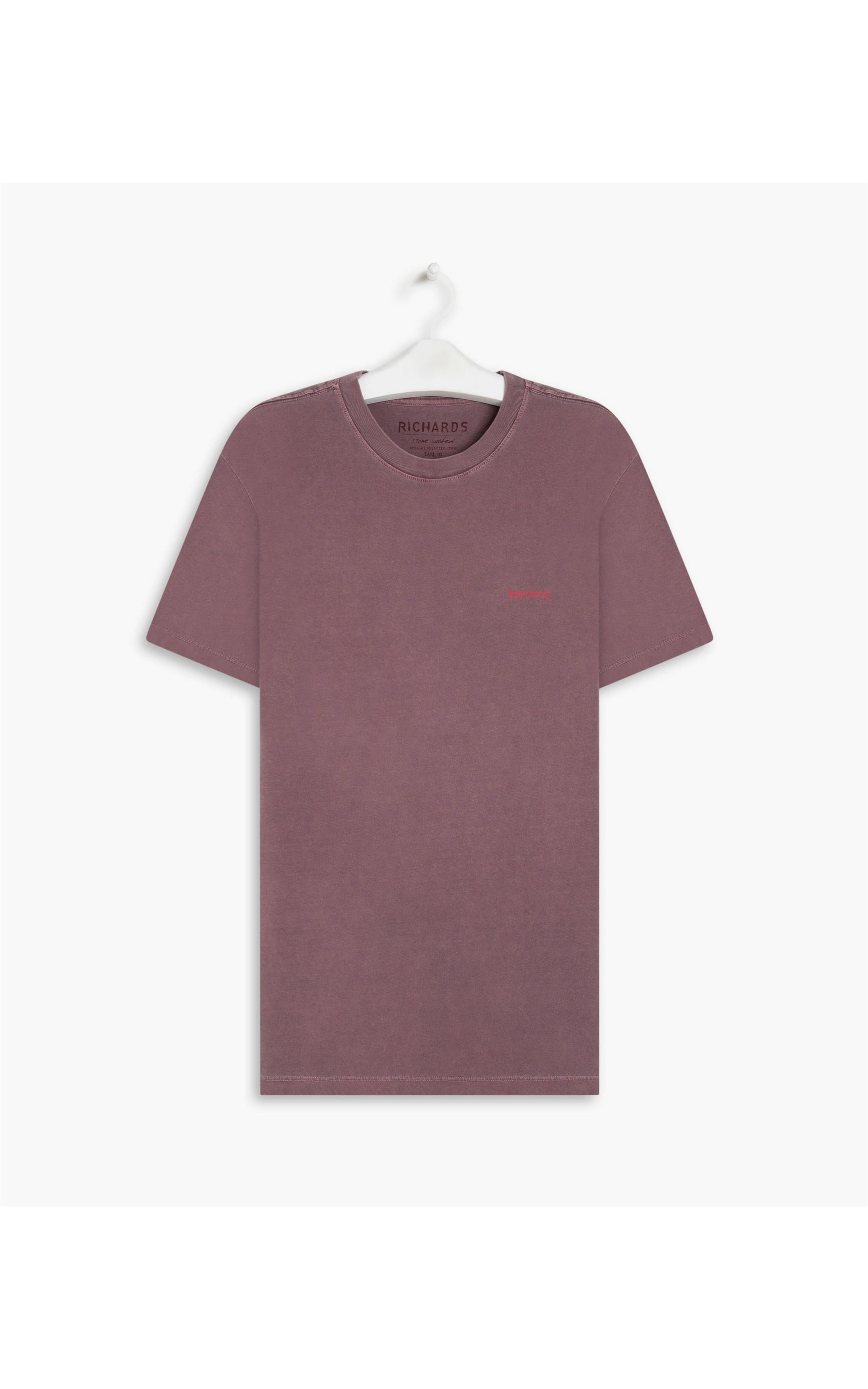 T-Shirt Mm Washed Full Gueisha Bordeaux