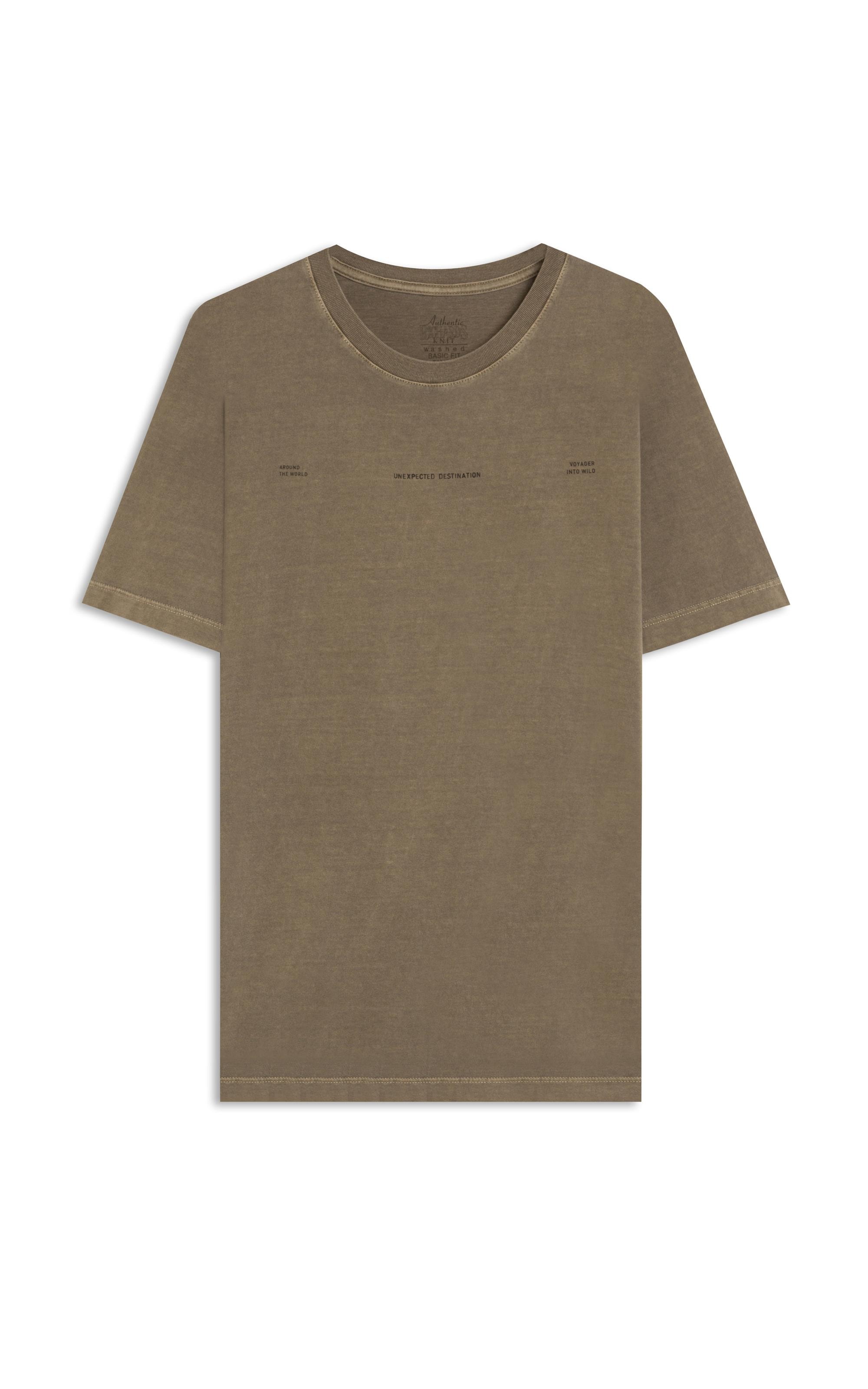 T-Shirt Mm Washed Journal Costas Castor