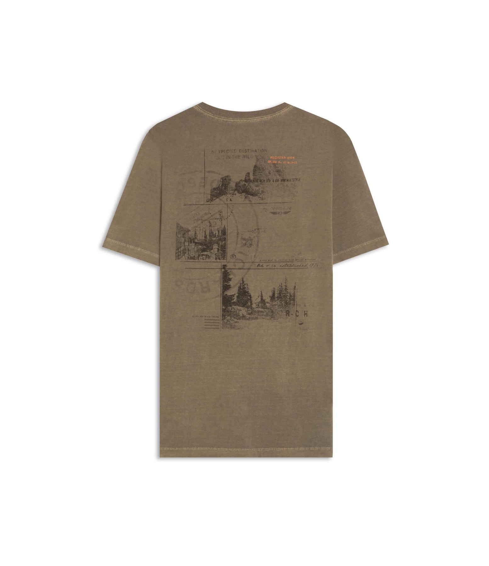 T-Shirt Mm Washed Journal Costas Castor