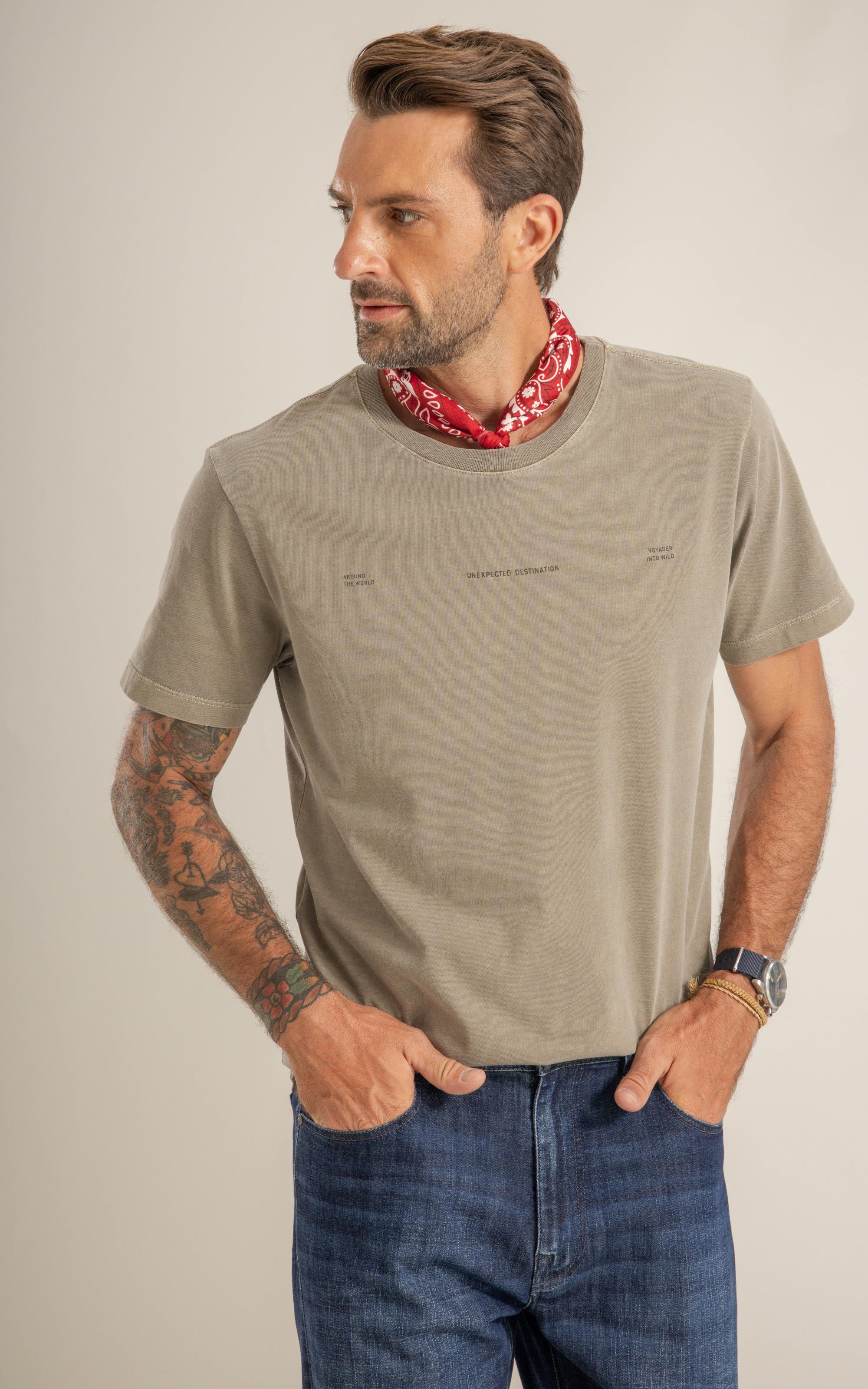T-Shirt Mm Washed Journal Costas Castor