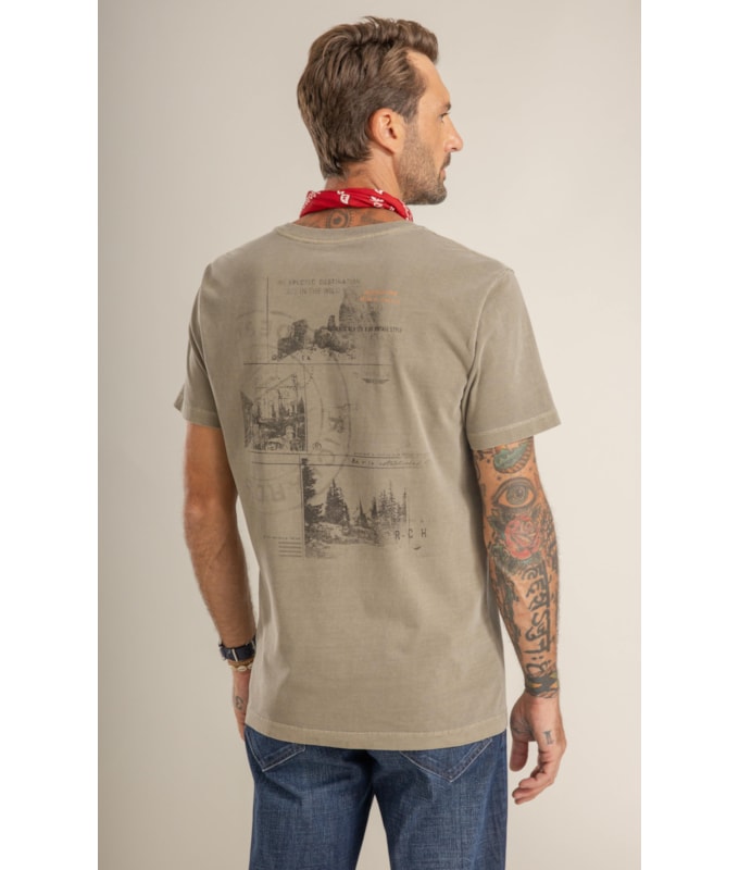 T-Shirt Mm Washed Journal Costas Castor