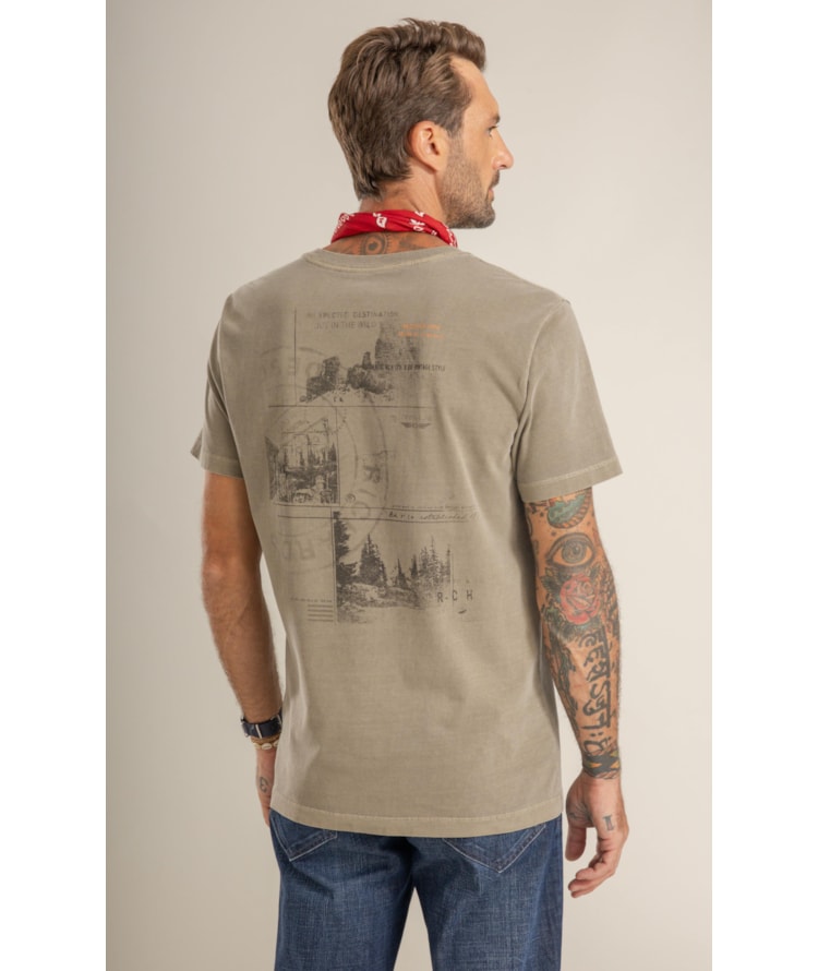 T-Shirt Mm Washed Journal Costas Castor