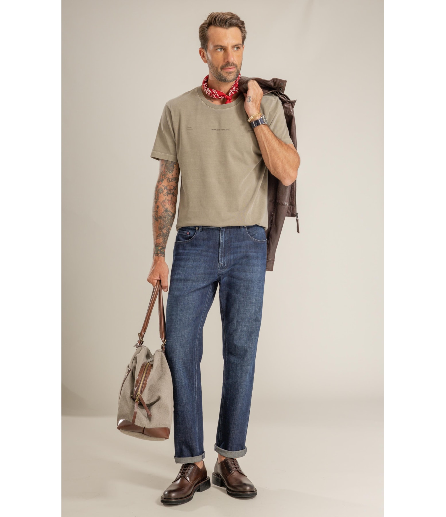 T-Shirt Mm Washed Journal Costas Castor